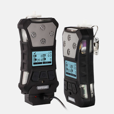Portable Multi Gas Detector with 4 In 1 Imported Sensor for LEL H2S CO O2 Detection and IP67 Protection