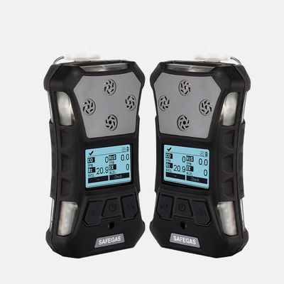 Portable Multi Gas Detector with 4 In 1 Imported Sensor for LEL H2S CO O2 Detection and IP67 Protection