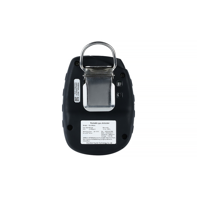 IP68 Protected Low Power Consumption H2S 0-100 Ppm Gas Detection Device With Back Clip